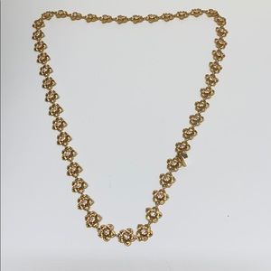 Kate Spade Pink and Gold Flower Necklace